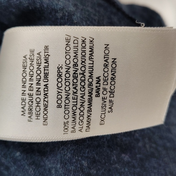 POLO Ralph Lauren blue cotton  slub casual long sleeve tee size large - Picture 5 of 5